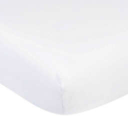 Marmalade™ Cotton Jersey Knit Fitted Crib Sheet in White