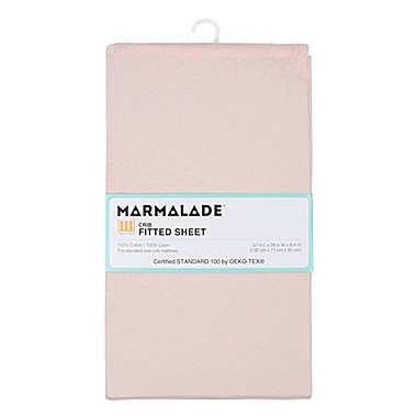 Marmalade&trade; Cotton Jersey Knit Fitted Crib Sheet in Mauve. View a larger version of this product image.