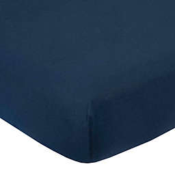 Marmalade™ Cotton Jersey Knit Fitted Crib Sheet in Navy