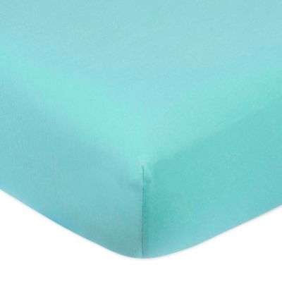 Marmalade&trade; Cotton Jersey Knit Fitted Crib Sheet in Aqua