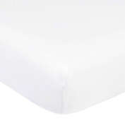 Marmalade&trade; Woven Cotton Fitted Crib Sheet in White