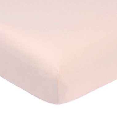 Marmalade&trade; Woven Cotton Fitted Crib Sheet in Mauve. View a larger version of this product image.
