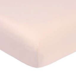 Marmalade™ Woven Cotton Fitted Crib Sheet in Mauve