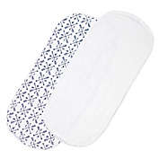 The Honest Company&reg; Patterned Changing Pad Liner in White/Blue