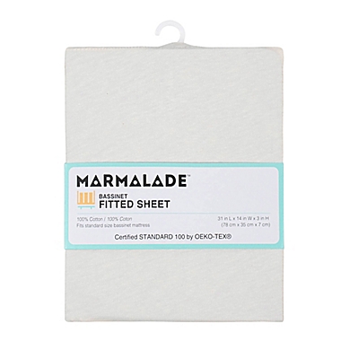 Marmalade&trade; Knit Cotton Bassinet Sheet. View a larger version of this product image.