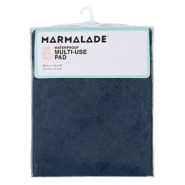 Marmalade&trade; Waterproof Quilted Changing Pad in Navy. View a larger version of this product image.