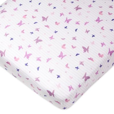 lavender fitted crib sheet