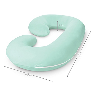 PharMeDoc&reg; Full Body Maternity Pillow in Mint Green. View a larger version of this product image.