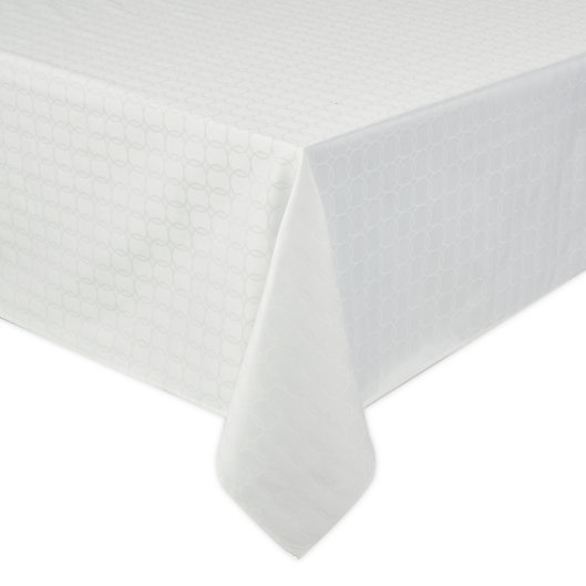 Alternate image 1 for Olivia & Oliver™ Parker Tablecloth in White