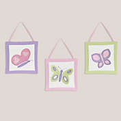 Sweet Jojo Designs&reg; Butterfly 3-Piece Wall Hanging Set in Pink/Purple