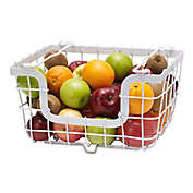 Gourmet Basics By Mikasa&reg; 13.39-Inch Iron Fruit Basket Hanger in White