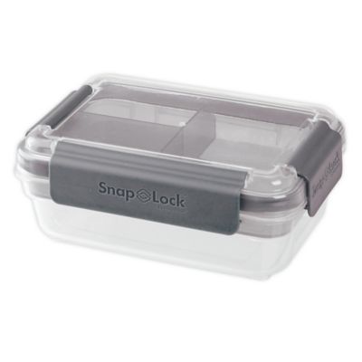 Progressive&reg; Snaplock 4-Cup Bento-To-Go Container in Grey