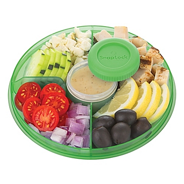 Progressive&reg; Snaplock 4-Cup Salad-To-Go Container in Green. View a larger version of this product image.