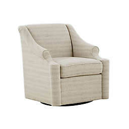 Madison Park Justin Swivel Glider Chair in Tan