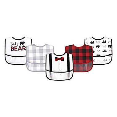 Little Treasure PEVA Bibs 5pk, Baby Bear. View a larger version of this product image.