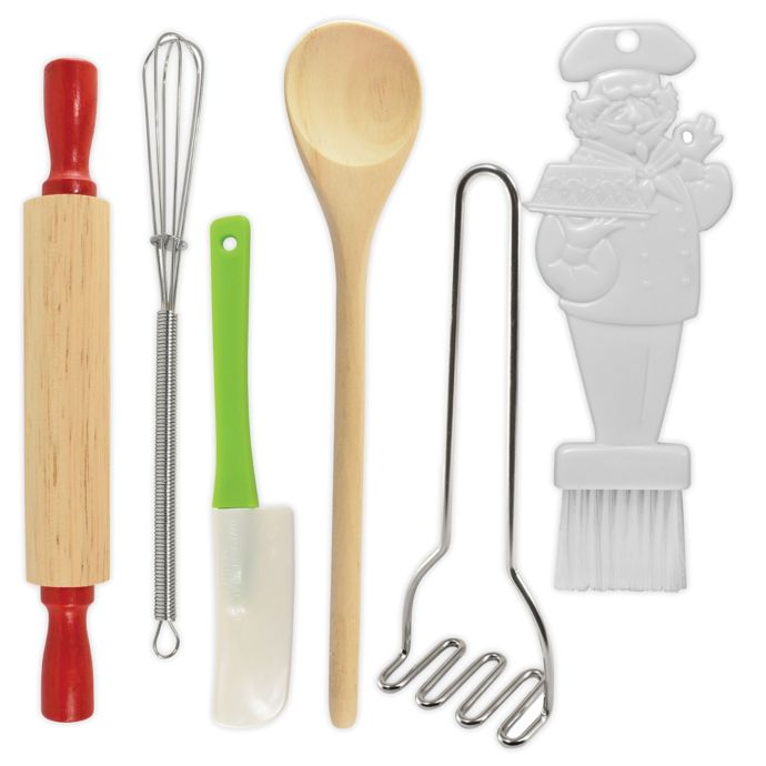 wooden kitchen tool set