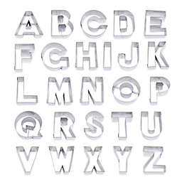 R & M 26-Piece Alphabet Cookie Cutter Set