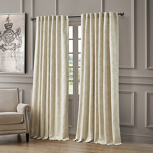 Alternate image 1 for Waterford® Delia 84-Inch Rod Pocket/Back Tab Window Curtain Panel in Ivory (Single)