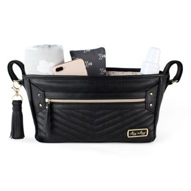 Itzy Ritzy&reg; Stroller Organizer Caddy in Black/Gold. View a larger version of this product image.