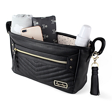 Itzy Ritzy&reg; Stroller Organizer Caddy in Black/Gold. View a larger version of this product image.