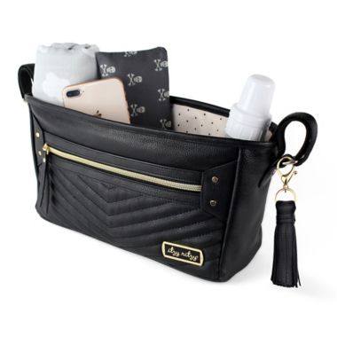 Itzy Ritzy&reg; Stroller Organizer Caddy in Black/Gold. View a larger version of this product image.
