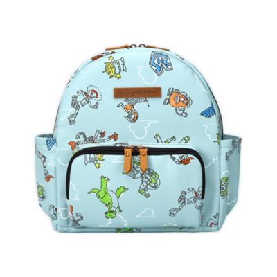 light blue diaper bag