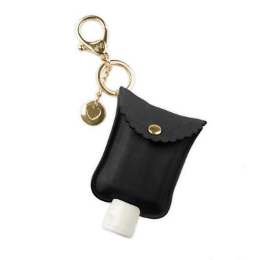 Itzy Ritzy&reg; Hand Sanitizer Diaper Bag Charm in Black. View a larger version of this product image.