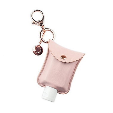 Itzy Ritzy&reg; Hand Sanitizer Diaper Bag Charm in Blush. View a larger version of this product image.