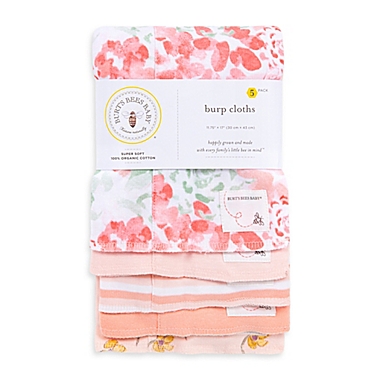 Burt&#39;s Bees&reg; 5-Piece Burp Cloth Set in Dawn. View a larger version of this product image.