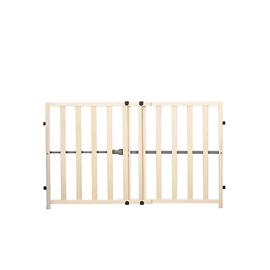 Alternate image 1 for Regalo® Tension Mount Expandable Baby Gate in Brown