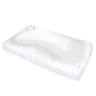 Just Born&reg; Sparkle Fitted Crib Sheet in Ivory. View a larger version of this product image.