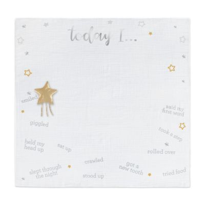 Just Born&reg; Sparkle 2020 Milestone Blanket in Ivory