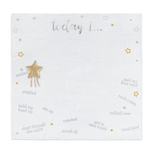 Alternate image 1 for Just Born® Sparkle 2020 Milestone Blanket in Ivory