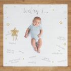 Alternate image 2 for Just Born&reg; Sparkle 2020 Milestone Blanket in Ivory