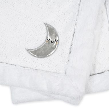 Just Born&reg; Sparkle 2020 Security Blanket in Silver. View a larger version of this product image.