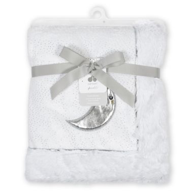 Just Born&reg; Sparkle 2020 Security Blanket in Silver. View a larger version of this product image.