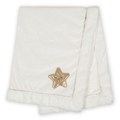 Just Born&reg; Sparkle 2020 Security Blanket in White/Gold