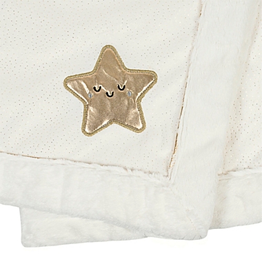 Just Born&reg; Sparkle 2020 Security Blanket in White/Gold. View a larger version of this product image.