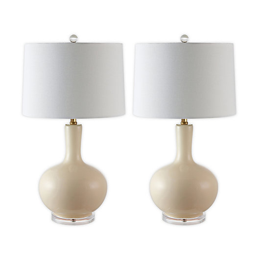 Safavieh Nilla Table Lamp Set Of 2, Cream Table Lamp Sets