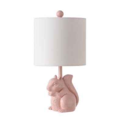 Safavieh Sunny Squirrel Table Lamp in Pink