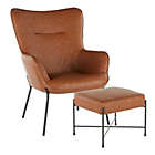 Alternate image 0 for LumiSource&reg;  Izzy Lounge Chair and Ottoman Set in Camel
