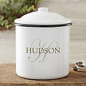 The Heart Home Stainless Steel Canister in White