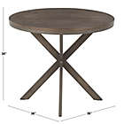 Alternate image 2 for LumiSource&reg; Dakota 36-Inch Round Dinette Table in Black/Walnut
