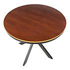 Alternate image 6 for LumiSource&reg; Dakota 36-Inch Round Dinette Table in Black/Walnut