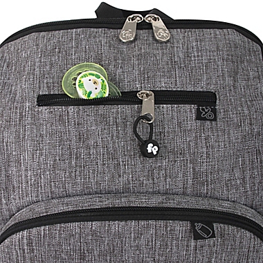 Fisher Price&reg; Kaden Super Cooler Backpack Diaper Bag in Grey. View a larger version of this product image.