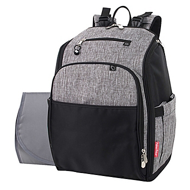 Fisher Price&reg; Kaden Super Cooler Backpack Diaper Bag in Grey. View a larger version of this product image.