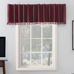 Sun Zero® Evelina Window Valance in Bordeaux