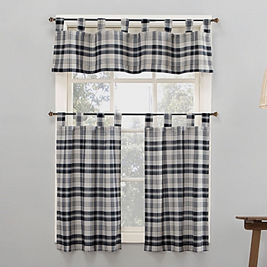 No.918&reg; Blair 14-Inch Tab Top Kitchen Valance in Coal. View a larger version of this product image.