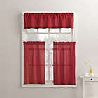 Alternate image 6 for No.918&reg; Martine 36-Inch Window Curtain Tier Pair and Valance in Red