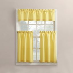 Yellow And Grey Kitchen Curtains Bed Bath Beyond